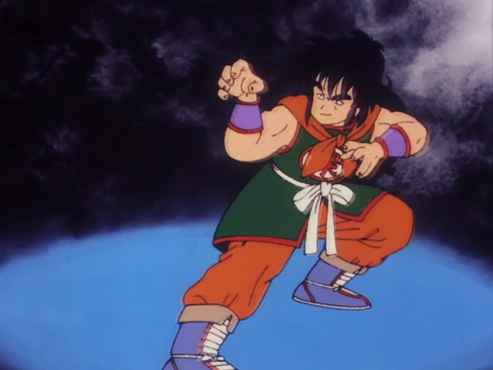 Yamcha in the deep lean of Wolf Fang Fist